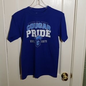 Hanes t-shirt with Calvary Day School logo